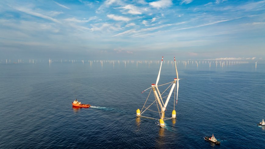 World's Most Powerful Floating Wind Turbine Successfully Sets Sail 